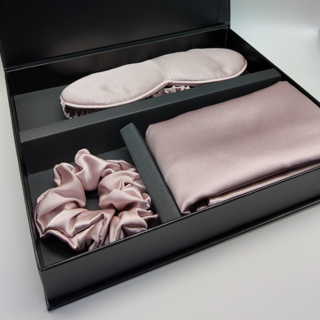 Ensemble d'accessoires de sommeil 100% soie